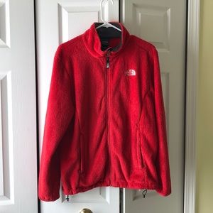 Soft Red NorthFace Jacket